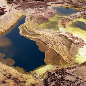 Mines de soufre du Dallol, dépression du Danakil